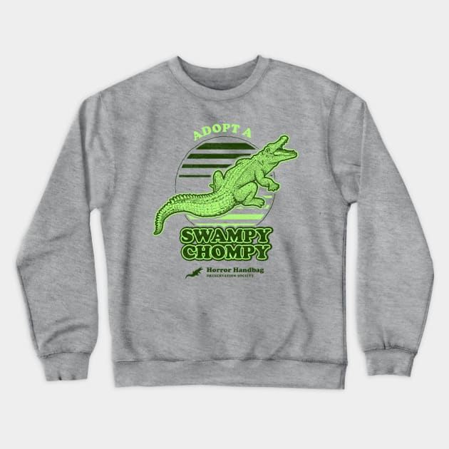Adopt A Swampy Chompy Crewneck Sweatshirt by dumbshirts